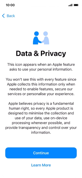 Press Continue. Press Continue.