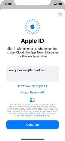 Press Continue. Press Continue.