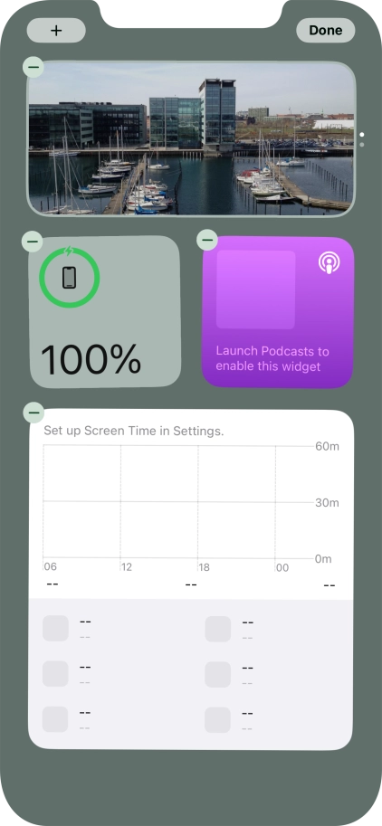 Press the add icon. Press the add icon.