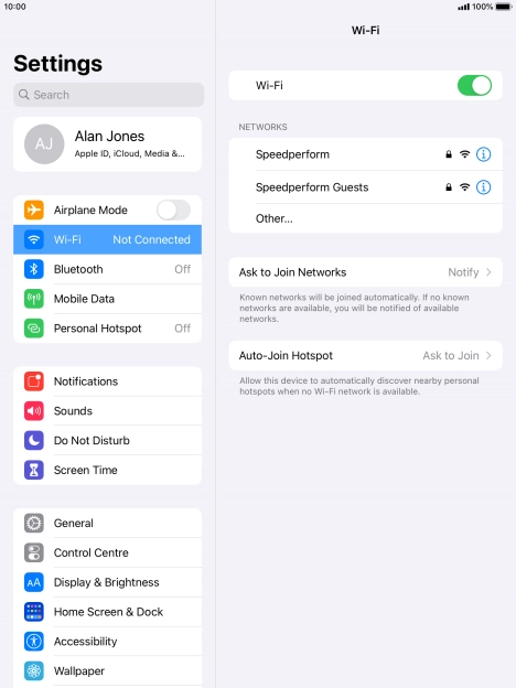 Press the required Wi-Fi network and key in the password for the Wi-Fi network. Press the required Wi-Fi network and key in the password for the Wi-Fi network.