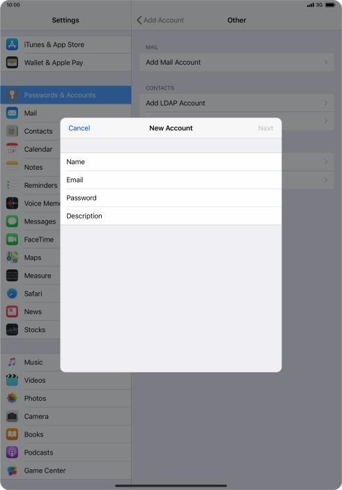 Press Email and key in your email address. Press Email and key in your email address.