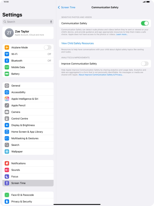Press the indicator next to Press the indicator next to