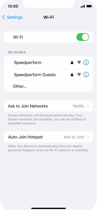 Press the required Wi-Fi network and key in the password for the Wi-Fi network. Press the required Wi-Fi network and key in the password for the Wi-Fi network.