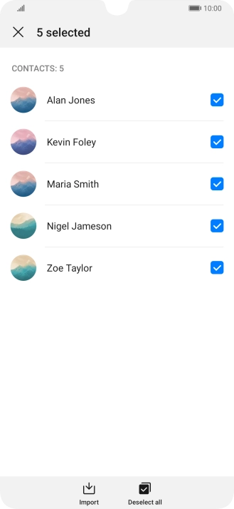 Press Import. Press Import.