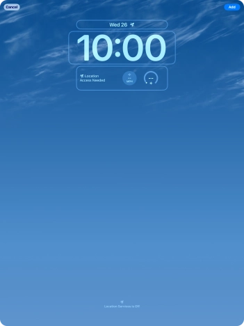 To customise the way the lock screen date is displayed, press the date widget and follow the instructions on the screen to select the required widget display mode. To customise the way the lock screen date is displayed, press the date widget and follow the instructions on the screen to select the required widget display mode.