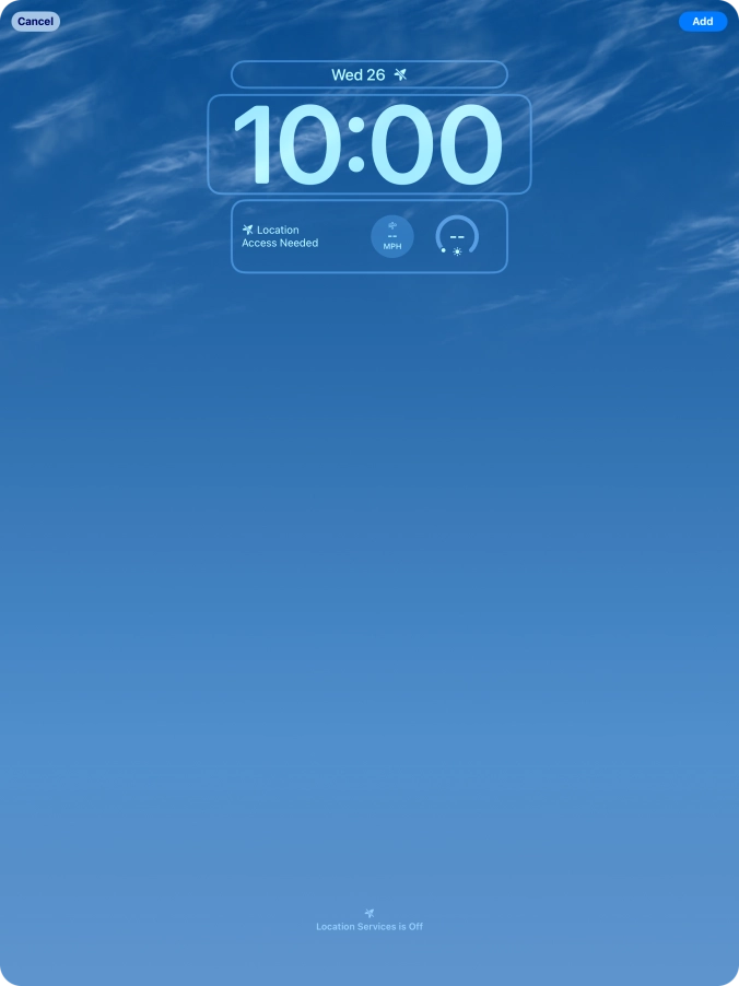 To customise the way the lock screen date is displayed, press the date widget and follow the instructions on the screen to select the required widget display mode. To customise the way the lock screen date is displayed, press the date widget and follow the instructions on the screen to select the required widget display mode.