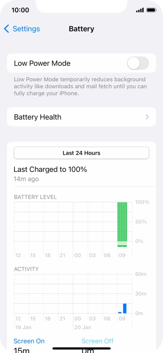 Press Battery Health. Press Battery Health.