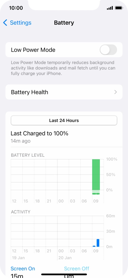 Press Battery Health. Press Battery Health.