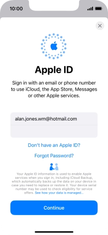 Press Continue. Press Continue.