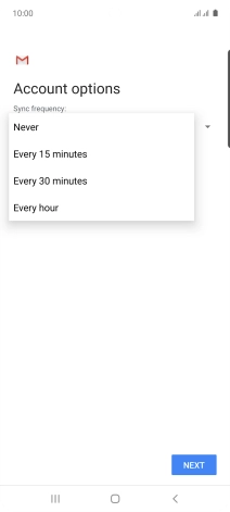 Press the required setting. Press the required setting.