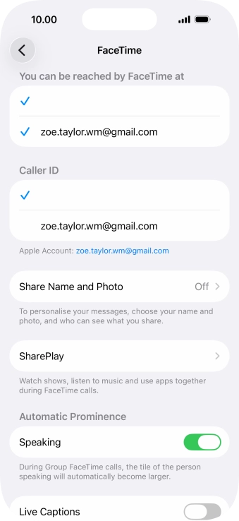 Press the required setting below Press the required setting below