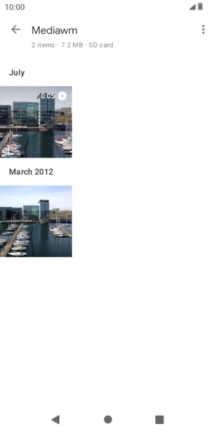 Press and hold any picture or video. Press and hold any picture or video.