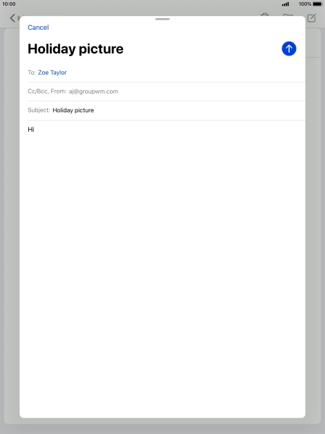 Press and hold the text input field until a pop-up menu is displayed. Press and hold the text input field until a pop-up menu is displayed.