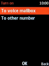 Select To voice mailbox. Select To voice mailbox.
