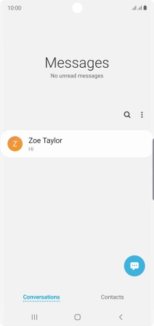 Press the menu icon. Press the menu icon.