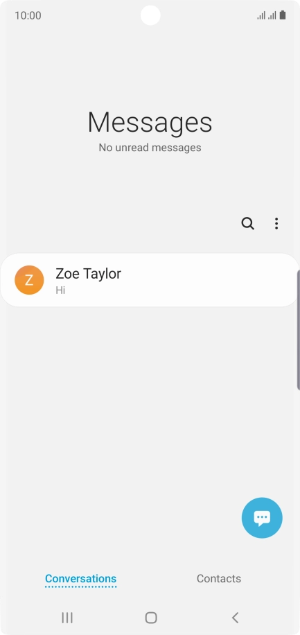 Press the menu icon. Press the menu icon.