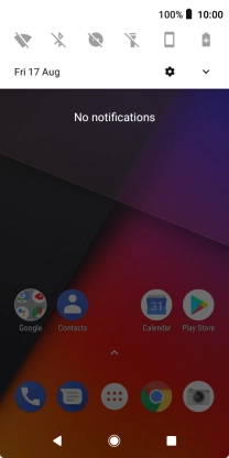 Press the settings icon. Press the settings icon.