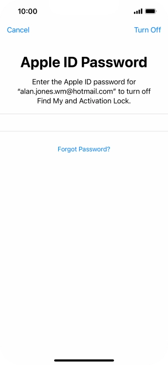 Press Turn Off. Press Turn Off.