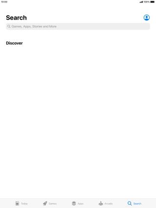 Press the search field. Press the search field.