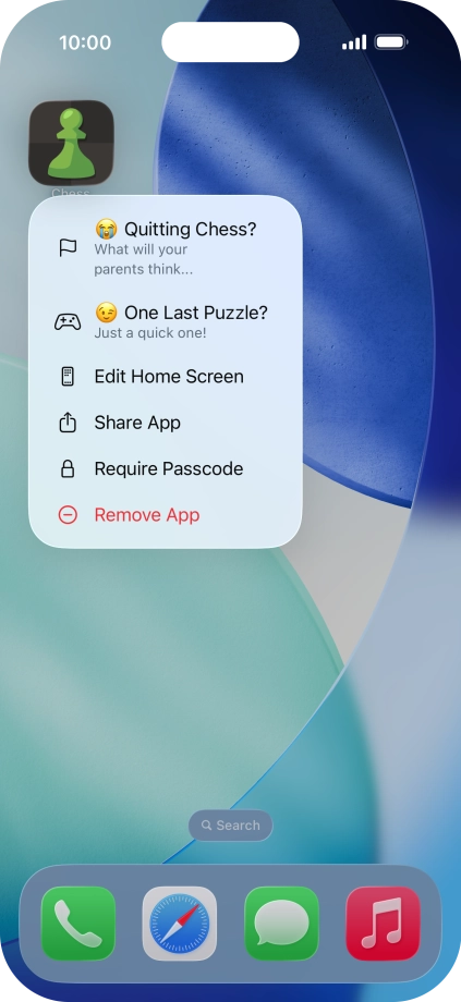 Press Require Passcode. Press Require Passcode.