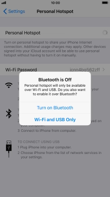 If Wi-Fi is turned on, press Wi-Fi and USB Only. If Wi-Fi is turned on, press Wi-Fi and USB Only.