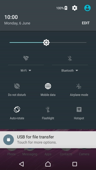 Press the settings icon. Press the settings icon.