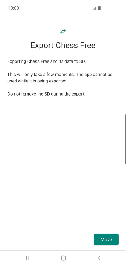 Press Move. Press Move.