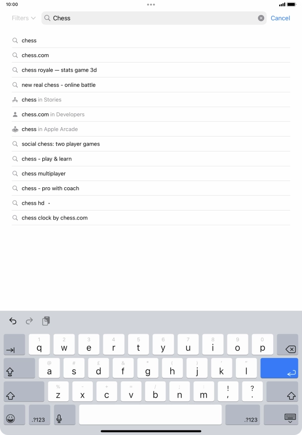 Key in the name or subject of the required app and press enter. Key in the name or subject of the required app and press enter.