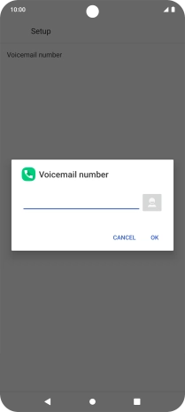 Key in +61414121121 and press OK. Key in +61414121121 and press OK.