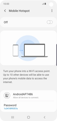 Press the menu icon. Press the menu icon.