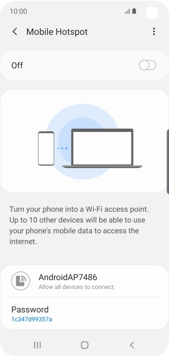 Press the menu icon. Press the menu icon.