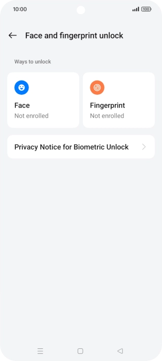 Press Fingerprint. Press Fingerprint.