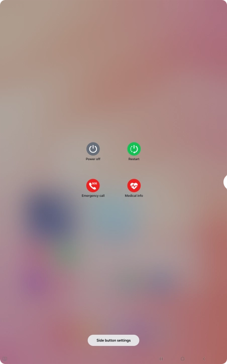 Press Power off. Press Power off.