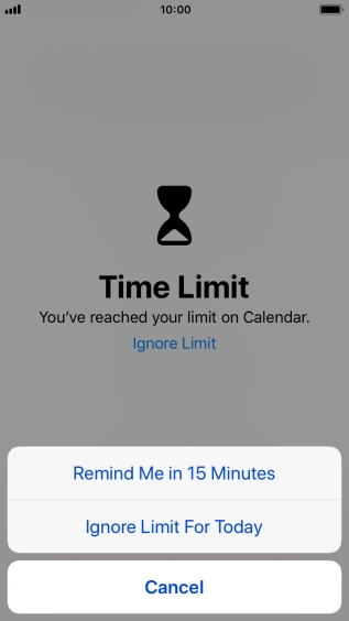 Press the required setting. Press the required setting.