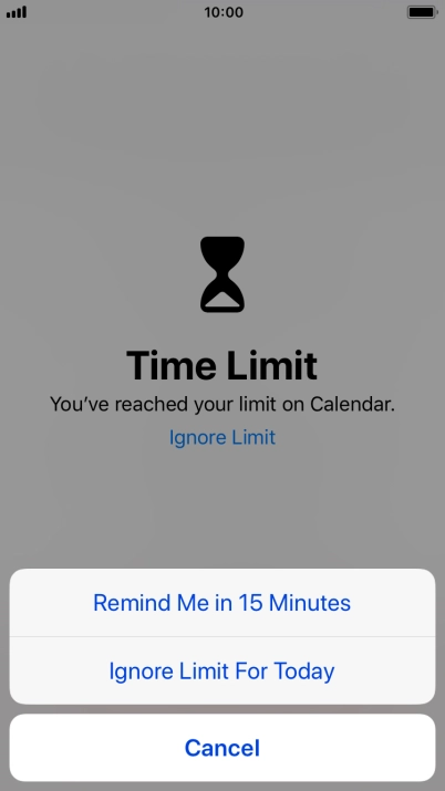 Press the required setting. Press the required setting.