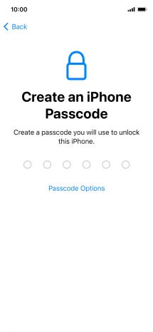 Press Passcode Options. Press Passcode Options.