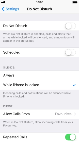 Press the indicator next to Press the indicator next to