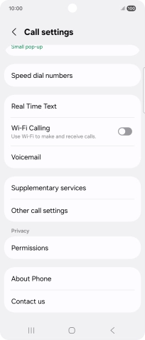 Press Supplementary services. Press Supplementary services.