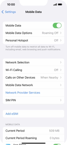 Press Add eSIM. Press Add eSIM.