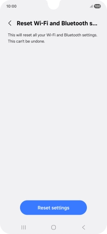Press Reset settings. Press Reset settings.