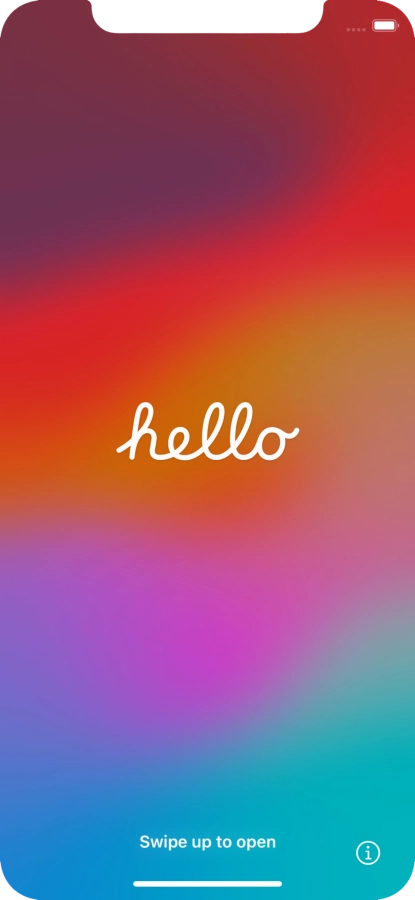 Slide your finger upwards starting from the bottom of the screen. Slide your finger upwards starting from the bottom of the screen.