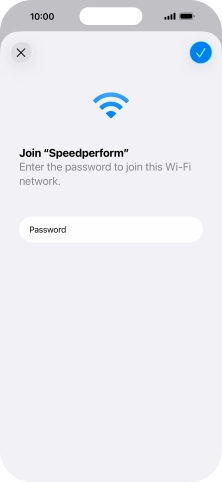Press the confirm icon. Press the confirm icon.