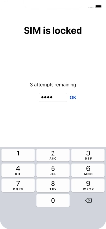 If your SIM is locked, key in your PIN and press OK. If your SIM is locked, key in your PIN and press OK.