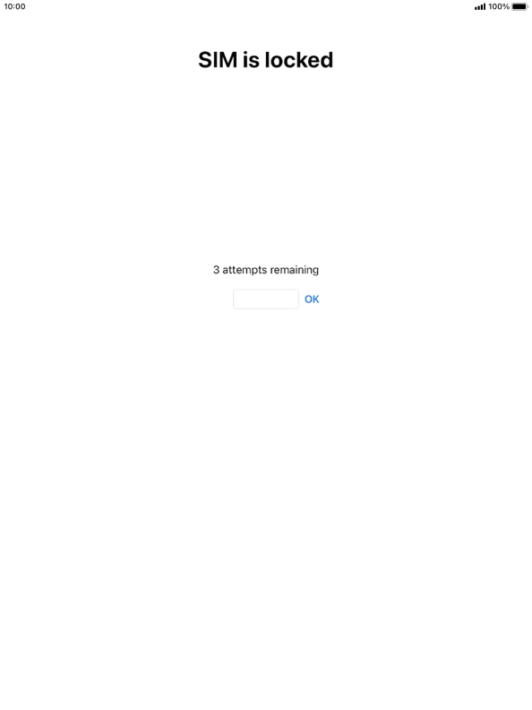 If your SIM is locked, key in your PIN and press OK. If your SIM is locked, key in your PIN and press OK.