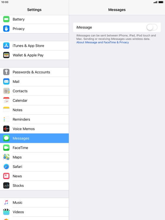 Press the indicator next to Press the indicator next to