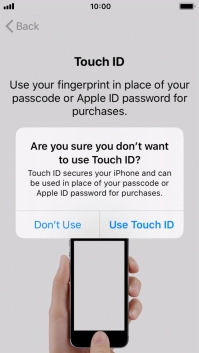 If you turn off the function, press Don't Use. If you turn off the function, press Don't Use.