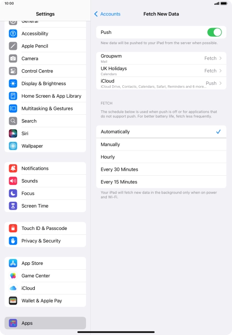 Press the indicator next to Press the indicator next to
