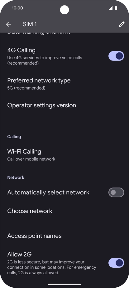 Press the indicator next to Press the indicator next to