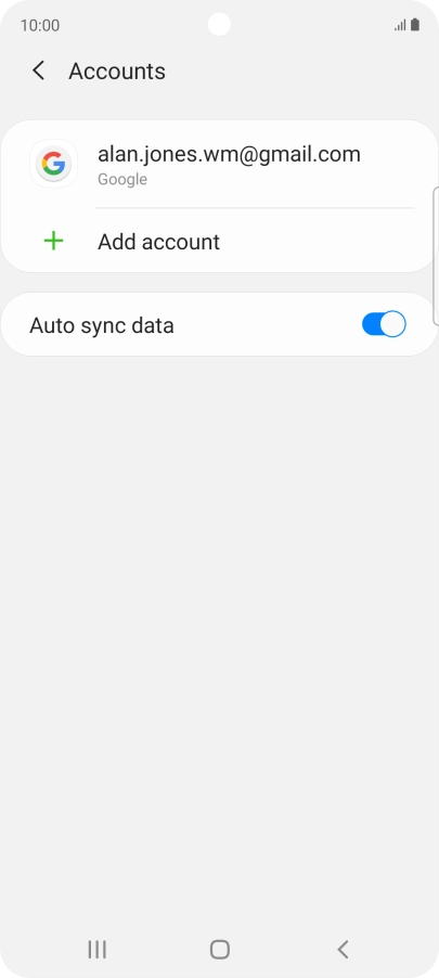 Press Add account. Press Add account.
