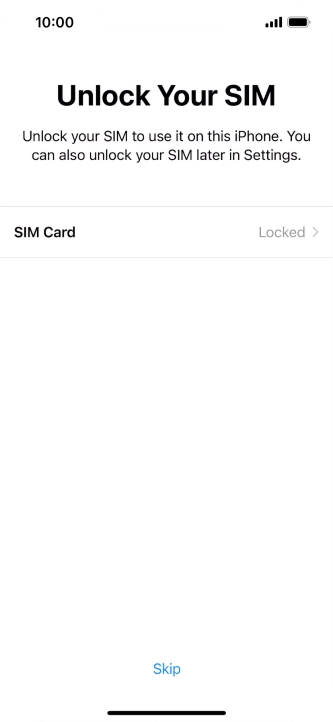 Press SIM Card. Press SIM Card.